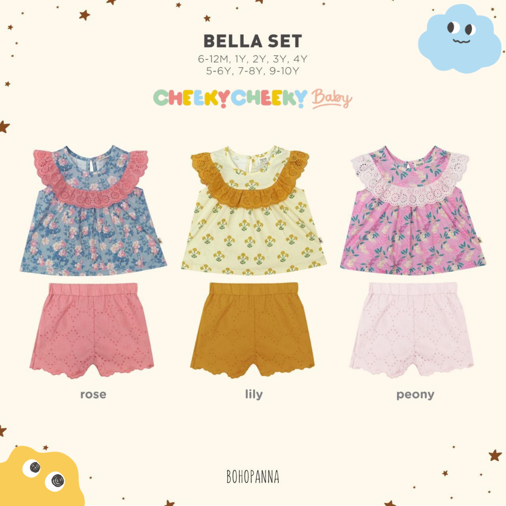 Bohopanna Bella Set / Baju Anak Perempuan