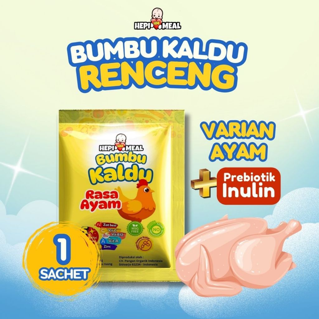 

1 PCS BUMBU KALDU INULIN AYAM HEPI MEAL 10 GR TERFORTIFIKASI COCOK UNTUK MPASI 6+
