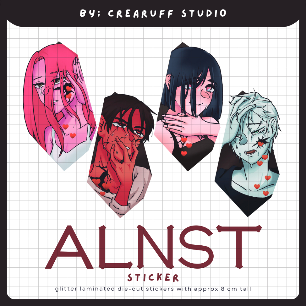 

[CREARUFF STUDIO] ALNST | Alien Stage Ivan, Till, Mizi, Sua Sticker / Stiker
