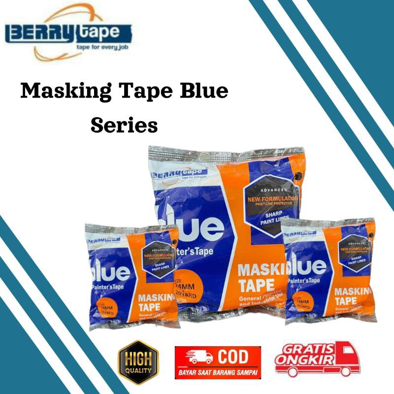 

Masking Tape Lakban Isolasi Kertas - Lakban Kertas Blue Serries