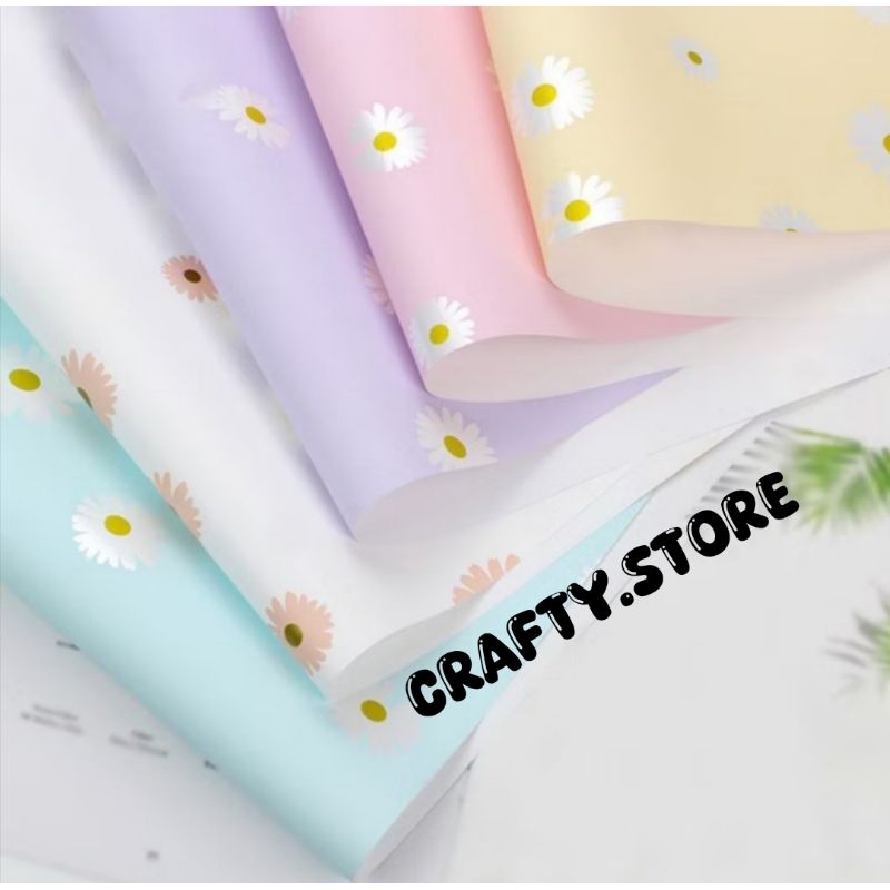 

Kertas Buket Motif Bunga Flower Wrapping Paper Free Packing Cellophane Sunflower