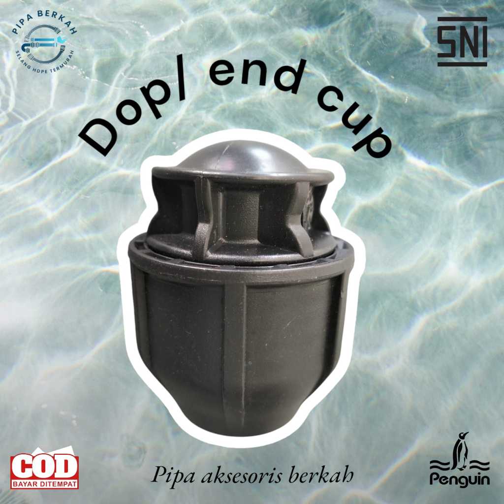 Tutup Pipa HDPE 2 Inch - Dop/End Cap 63mm