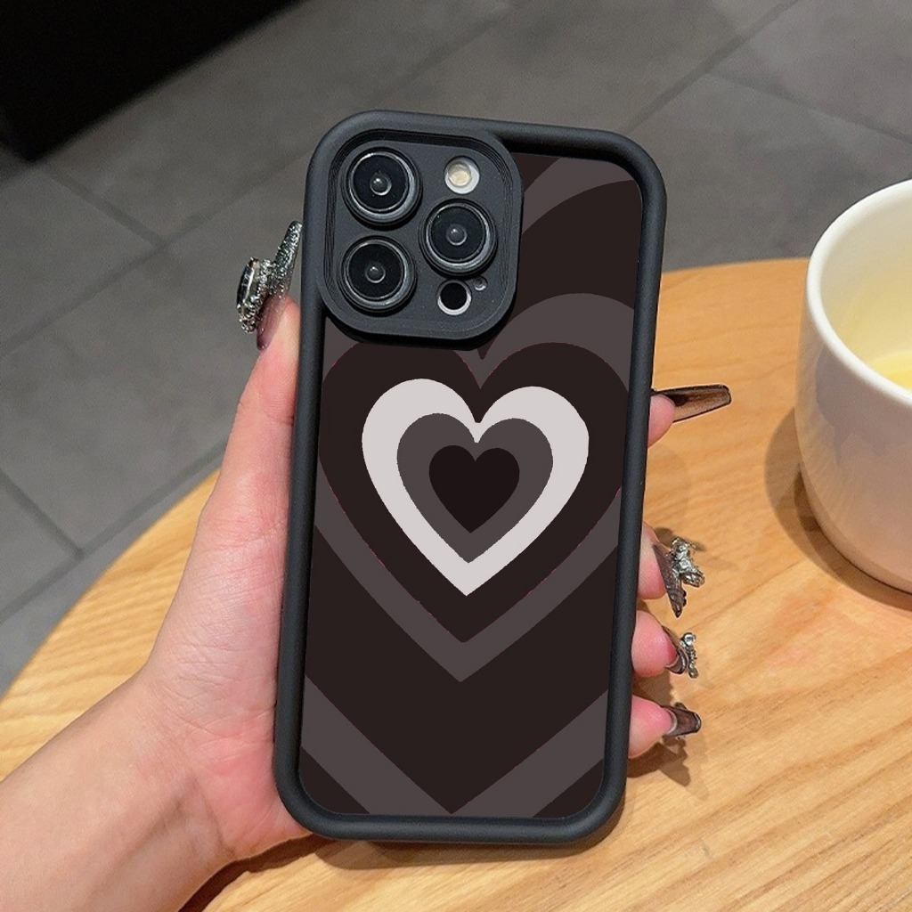 YX230 case for IPHONE 7G 8G 7G+ 8G+ X XS XS MAX XR 11 12 13 14 15 I6 PRO MAX Love Heart Pink black S