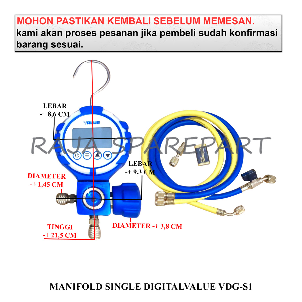 MSDV MANIFOLD DIGITAL / MANIFOLD SET / MANIFOLD SINGLE DIGITAL VALUE VDG-S1