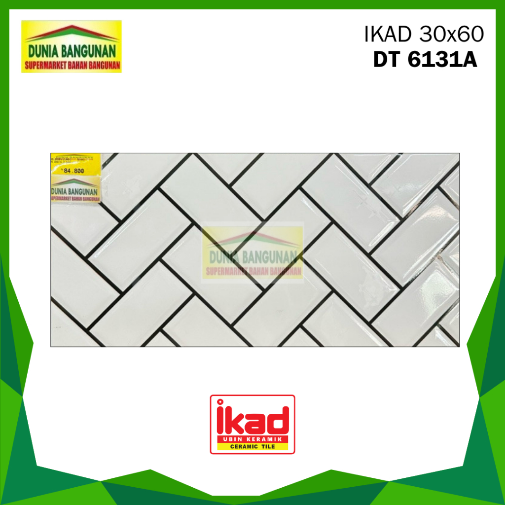 Keramik 30x60 IKAD DT 6131A Keramik Dinding Motif / Keramik Dinding Kamar Mandi / Keramik Dinding Da