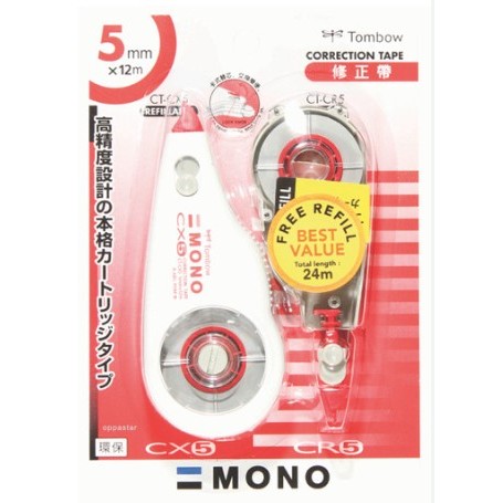 

Tombow Correction Tape CT-CX5-CR5 Series Tip-Ex Free Refill