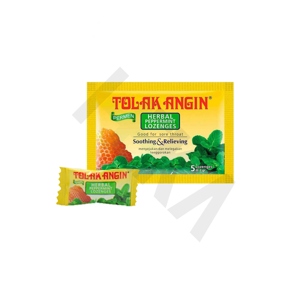 

Permen Tolak Angin Herbal Peppermint Lozenges Sachet isi 5 [Majapahit]