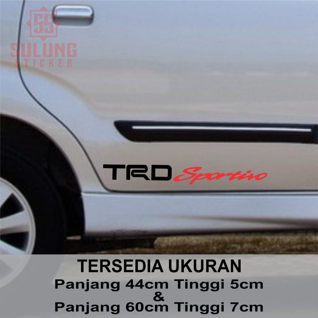 Stiker Mobil TRD Sportivo Cutting Sticker Toyota Avanza Fortuner Rush Yaris Raize Agya
