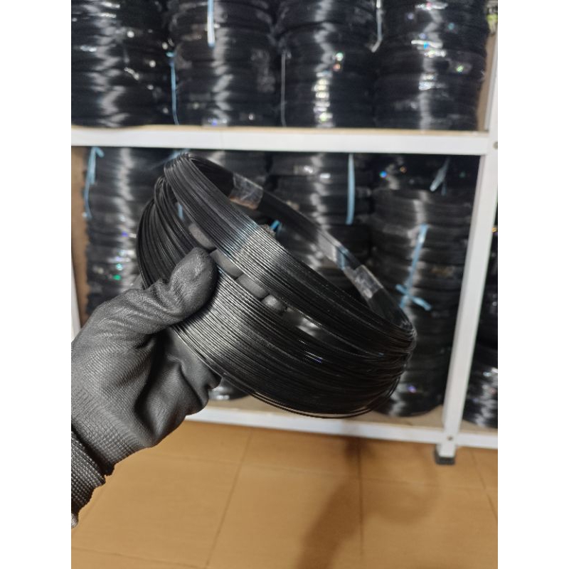 Livvicstore Ruji Fiber Hitam Import 1.5Mm Roll Panjang 100 Meter