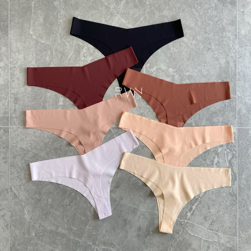 RVN Celana Dalam Wanita Thong Seamless CD V Shape Under Wear Tanpa Jahitan