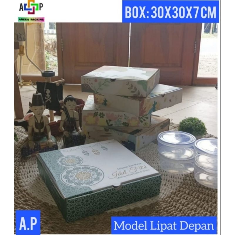 

Box 30x30x7 cm/Kardus/Nasi/Hampers/IdulFitri/Lebaran