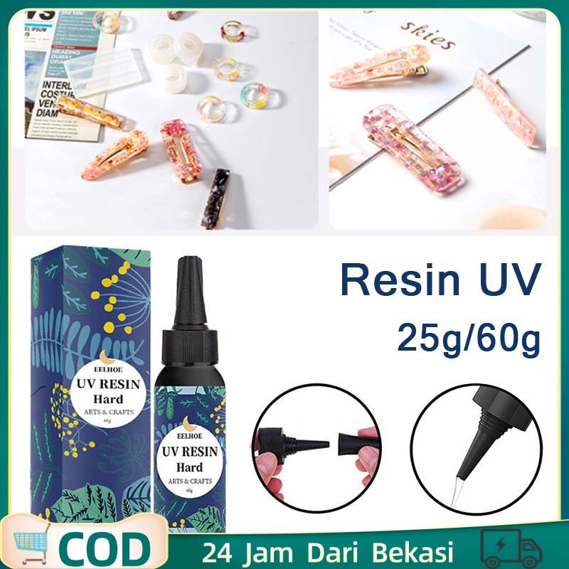 

25/60g Resin Uv / Hard Asisst Resin Uv / Bening Diy Resin Clear Uv / Resin Ultraviolet/Resin Hard Untuk Craft Diy