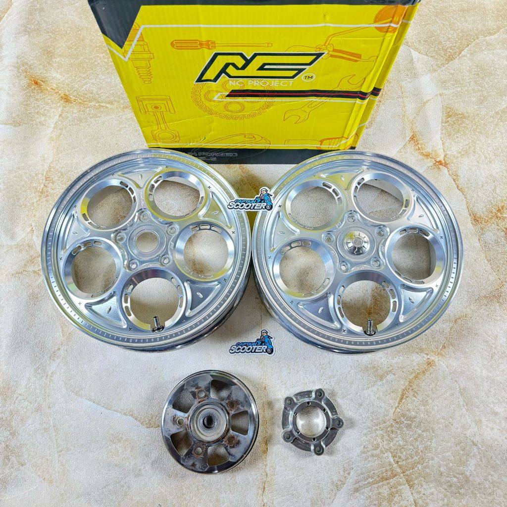 Velg NC PROJECT W325 Silver Vespa Sprint Primavera GTS LX S Ring12 Second