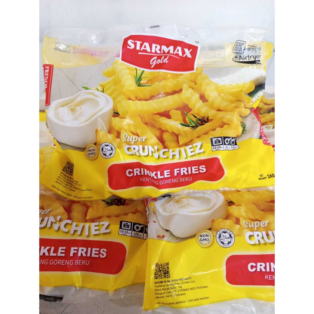 

Starmax French Fries Ckrickle Cut | Foodcraft French Fries | Kentang Goreng