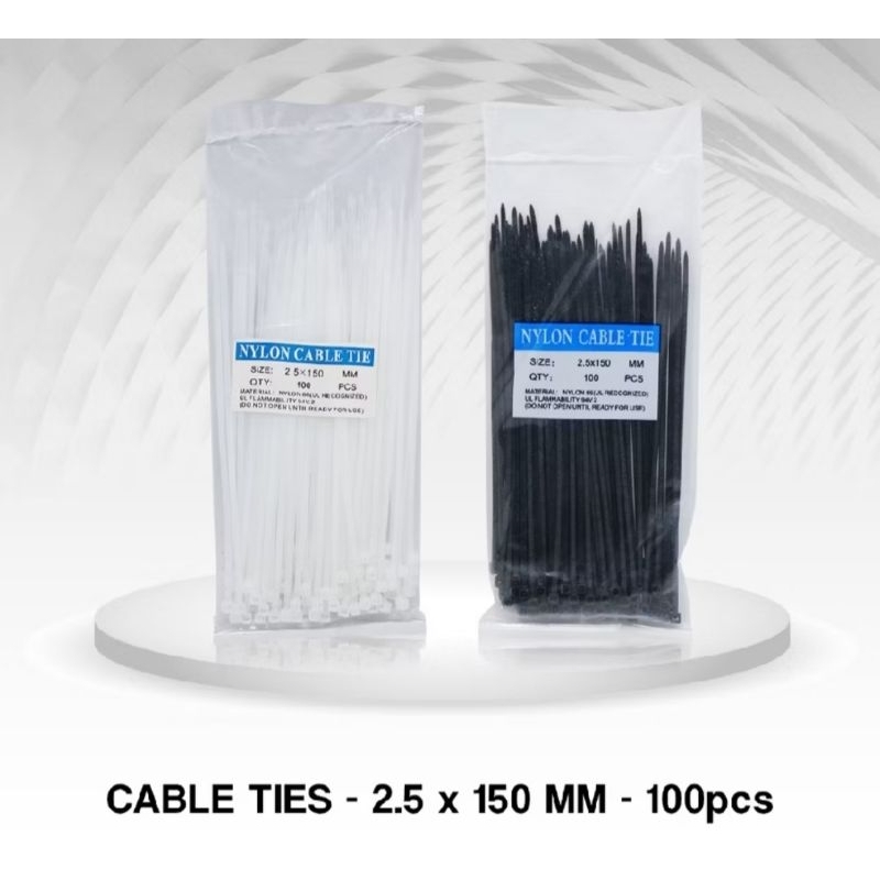 

Kabel Ties 2.5 x 150 mm (15cm) isi 100 buah