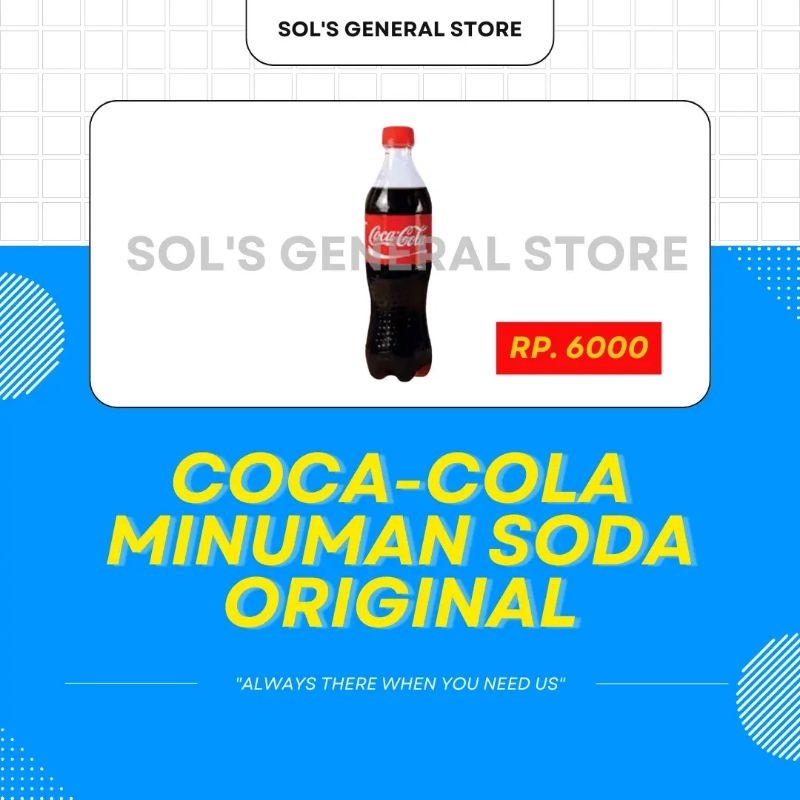 

Coca-Cola Minuman Soda Original - Botol 390ml