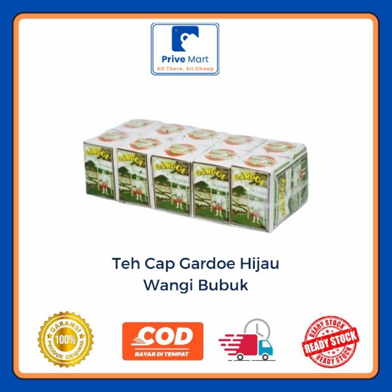 

Teh Cap Gardoe Hijau Wangi Bubuk Per Presh 10pcs Prive Mart