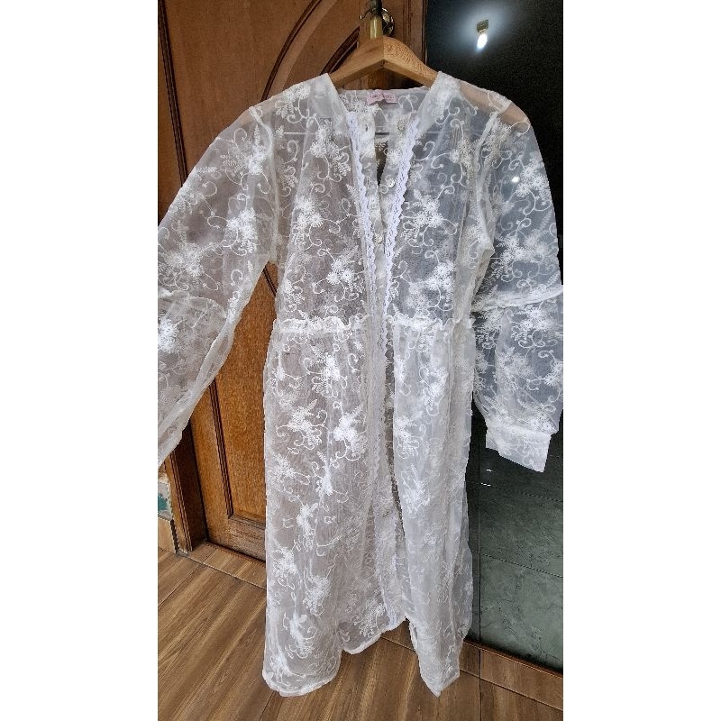 [PRELOVED] Haidee & Orlin - Outer Midi Organza & Siera  Flowers - Mo Sherina Type