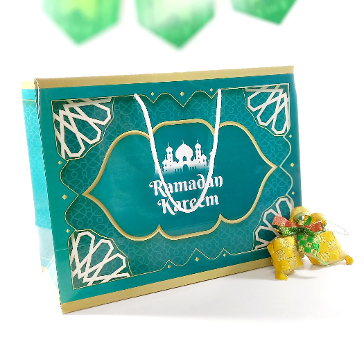

Paperbag Idul Fitri Uk. 32,5 x 25 x 14 cm untuk Hampers Lebaran