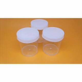 POT PLASTIK 50ML / POT URINE 50ML / POT SALEP CREAM TRANSPARAN