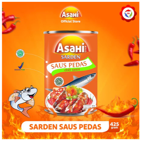 

AsaHi Sarden Saus Pedas 425gr