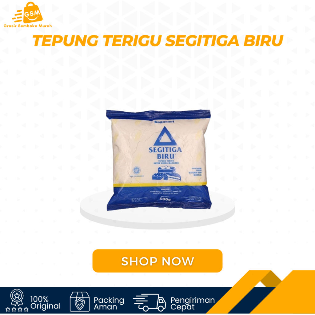 

Tepung Terigu Segitiga Biru - 500gr