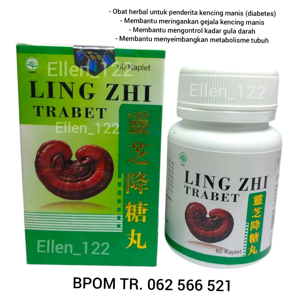 

Ling Zhi Trabet - Obat Herbal Kencing Manis, Diabetes, dan Gula Darah