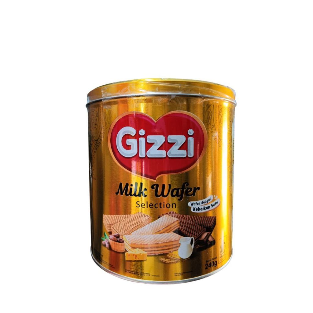 

GIZZI MILK WAFER 240GR KALENG (PCS)