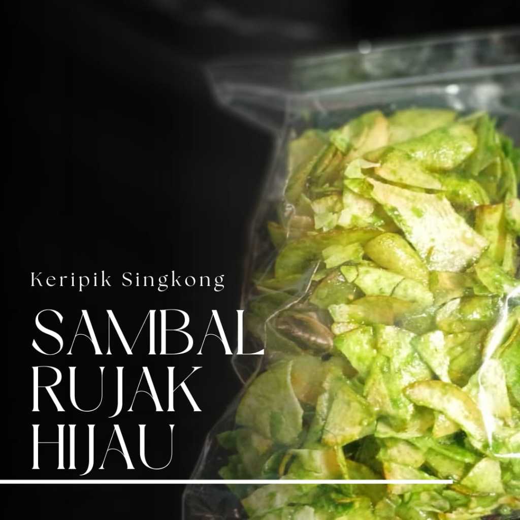 

Keripik Rujak Sambal Hijau: 500gram