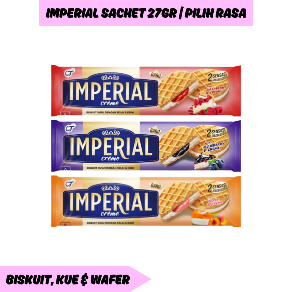 

Imperial Creme Biskuit Sandwich dengan Selai Berbagai Varian Pilih Rasa