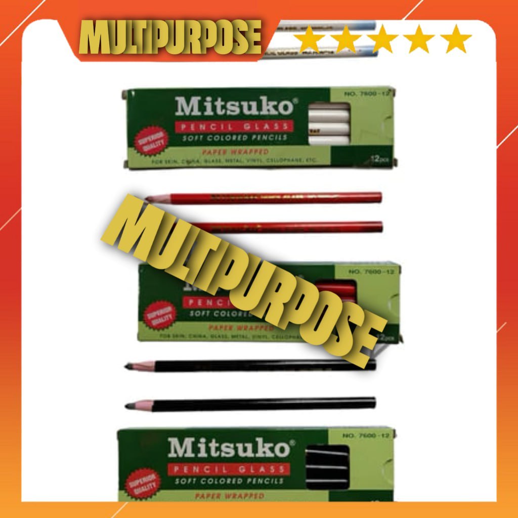 

MITSUKO - Pencil Glass - Pensil Kaca - 1 Pcs