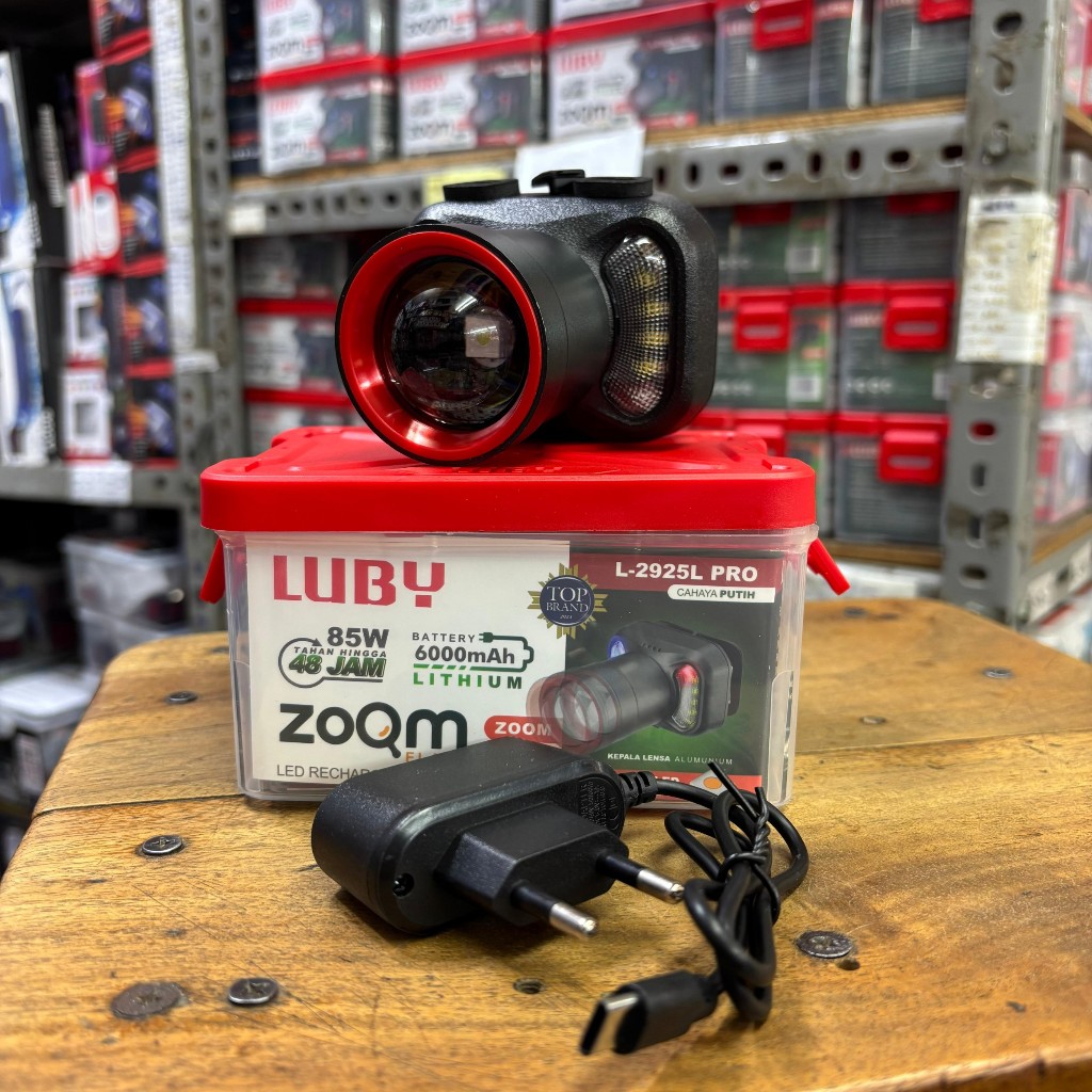 Senter Kepala LED Headlight Lampu Emergency L-2925L PRO Batrei Lithium