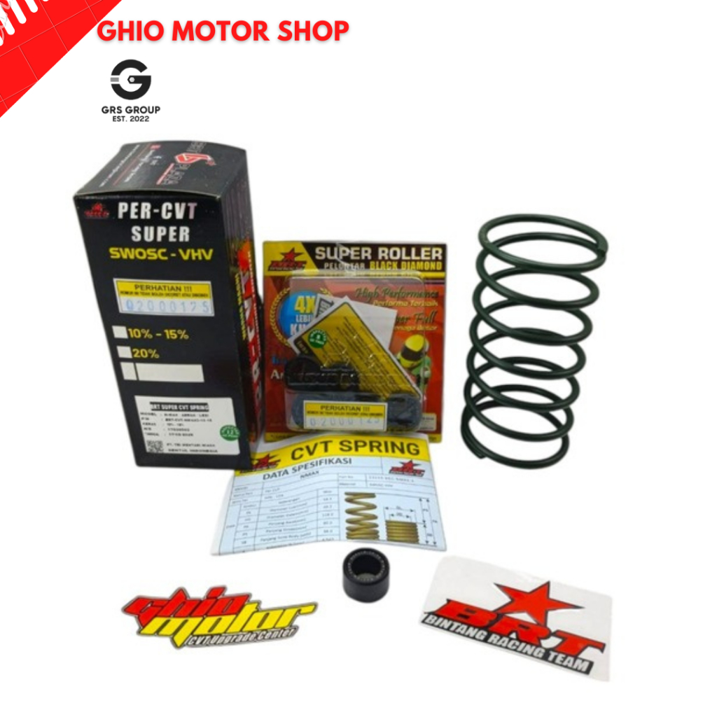 Paket CVT 2in1 BRT AEROX LEXI NMAX  ROLLER & PER CVT BRT AEROX 150 155 ALL NEW NMAX AEROX LEXI 125
