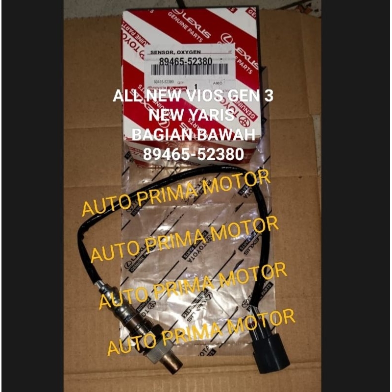 SENSOR OKSIGEN OXYGEN O2 KNALPOT ALL NEW VIOS GEN3 NEW YARIS BAWAH  89456-52380