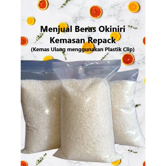 

Beras Sushi Japonica Okiniri Kemasan repack 1Kg Good Quality ORIGINAL