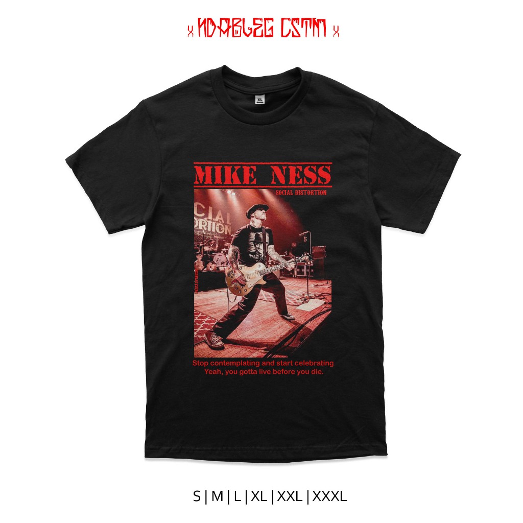 Kaos band social distortion mike ness tshirt social distortion combed 24s
