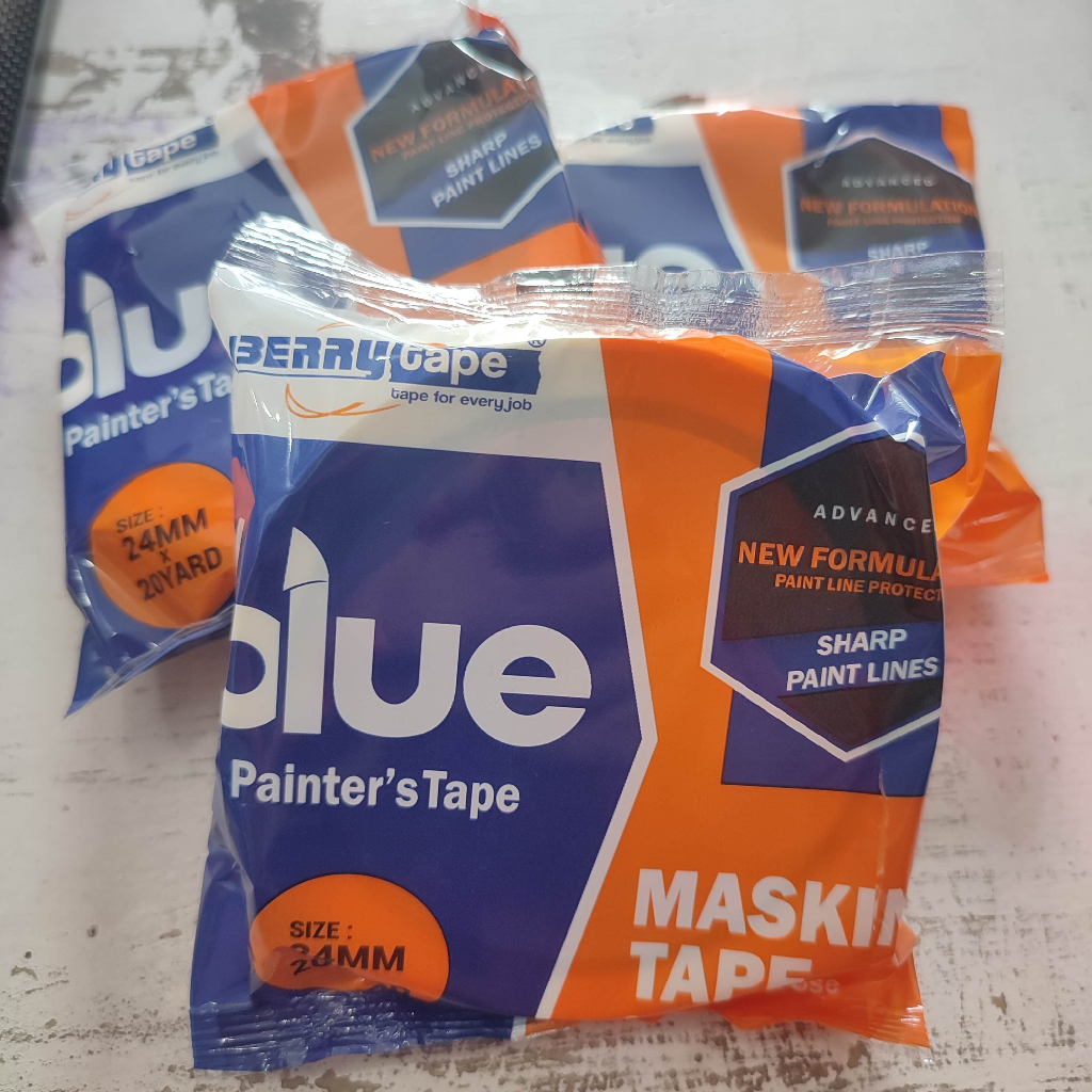 

BLUE PAINTER'S / ISOLASI MASKING TAPE BERRY 1 INCH (24MMX20YARD) / ISOLASI KERTAS