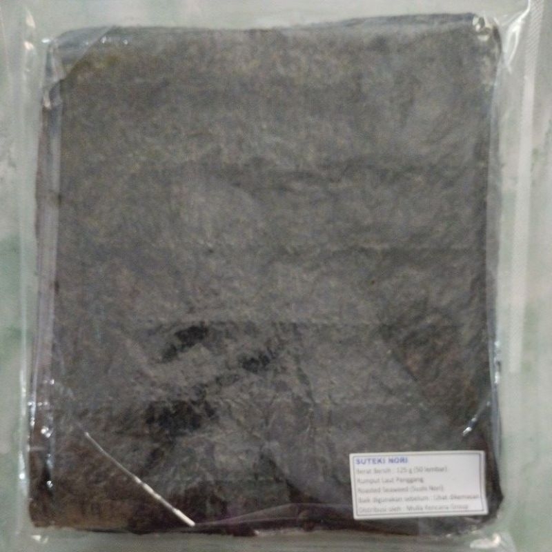 

Suteki sushi nori lembaran besar kimbab wrapping nasi rumput laut seaweed halal isi 50 lembar