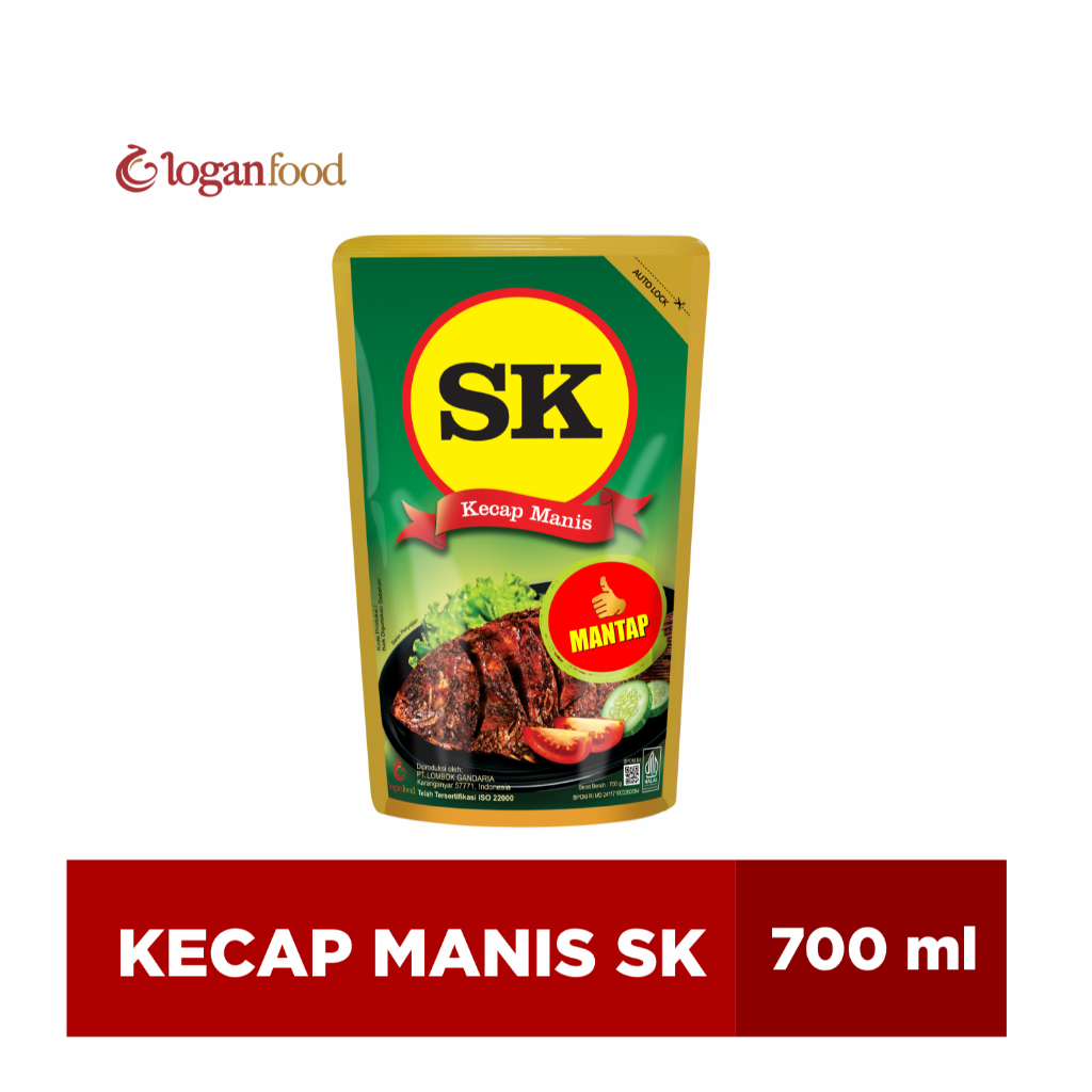 

[ KSKM-700P MJ] - Lombok Gandaria Kecap Manis SK Pouch 700 Gram (Mantap Jempol)