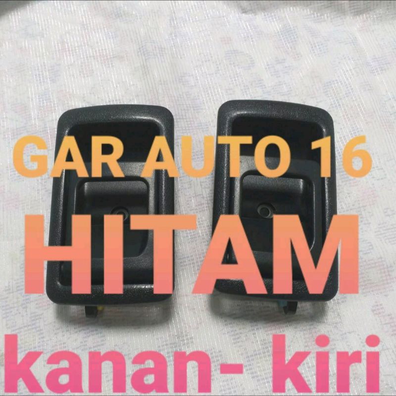 handle hendel bukaan tarikan pintu dalam mobil kijang kapsul, soluna, starlet  kapsul warna Hitam Ha
