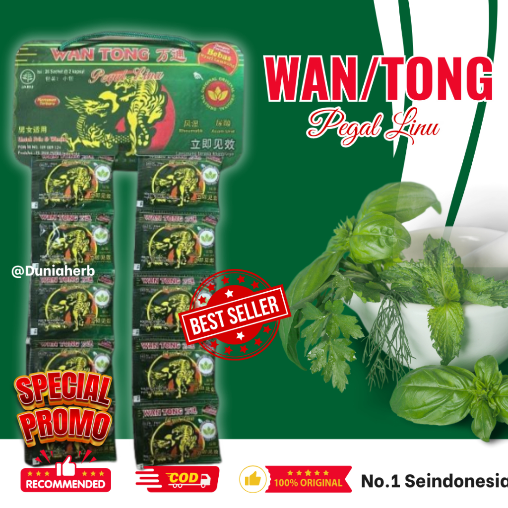 

Kapsul Wantong Original 20 Sachet Obat Asam Urat Pegal Linu