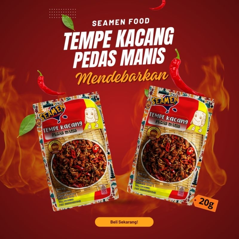 

TEMPE KACANG PEDAS MANIS. MASA SIMPAN 1 TAHUN
