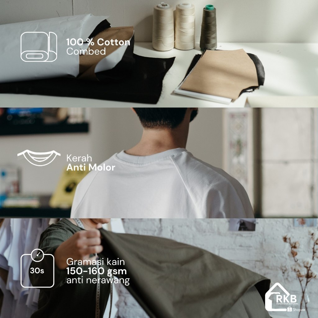 KAOS POLOS LENGAN PANJANG COMBED 30S PREMIUM