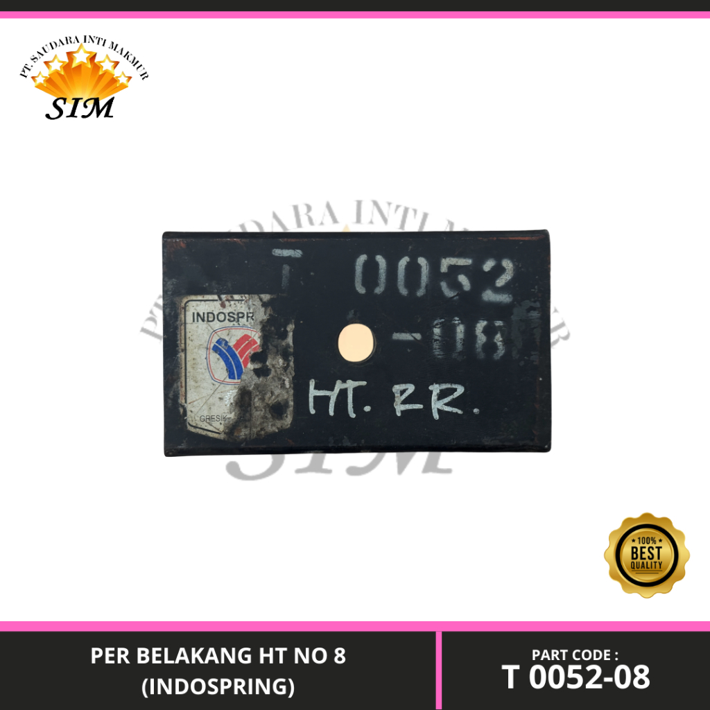 Per Belakang HT No.8 (Indospring) - T0052-08