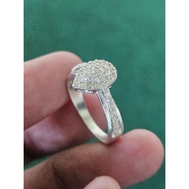 Cincin berlian cincin fashion cincin silver cincin full berlian eropa cincin berlian asli