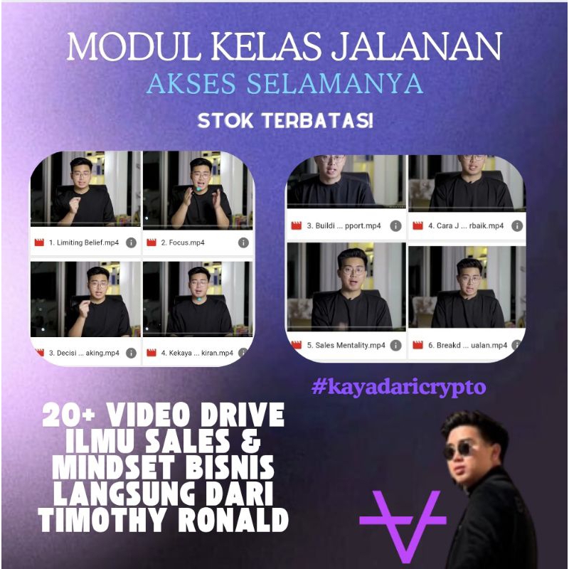 KELAS JALANAN MODUL TIMOTHY RONALD AKSES SELAMANYA