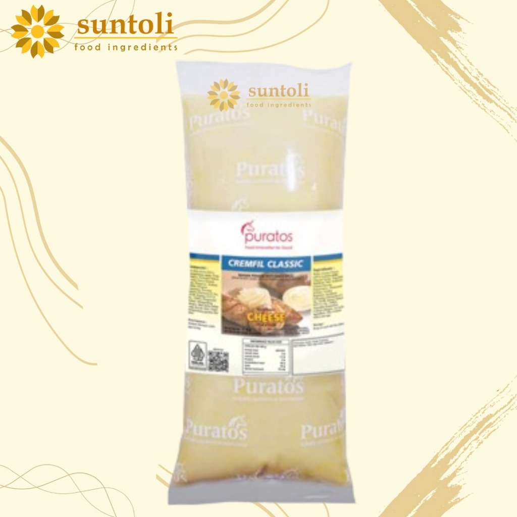 

PURATOS CREMFIL CLASSIC CHEESE / Filling Siap Pakai Rasa Keju - 1 kg
