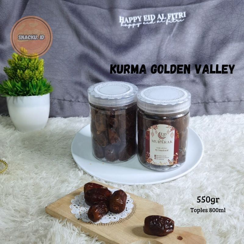 

kurma golden valley kemasan toples 800ml isi 550gr