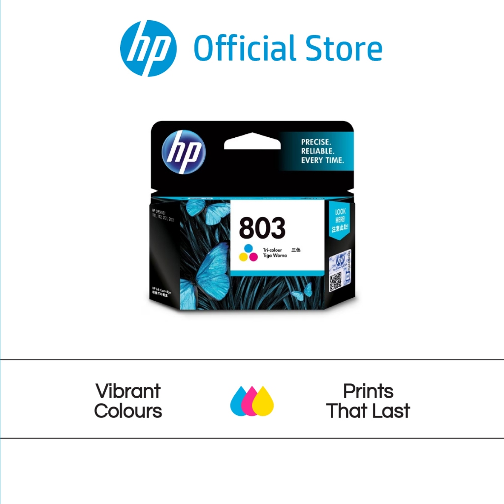 Tinta HP 803 Tri-color Original Ink Cartridge Warna Cartridge Asli Promo Murah Gratis Ongkir Officia