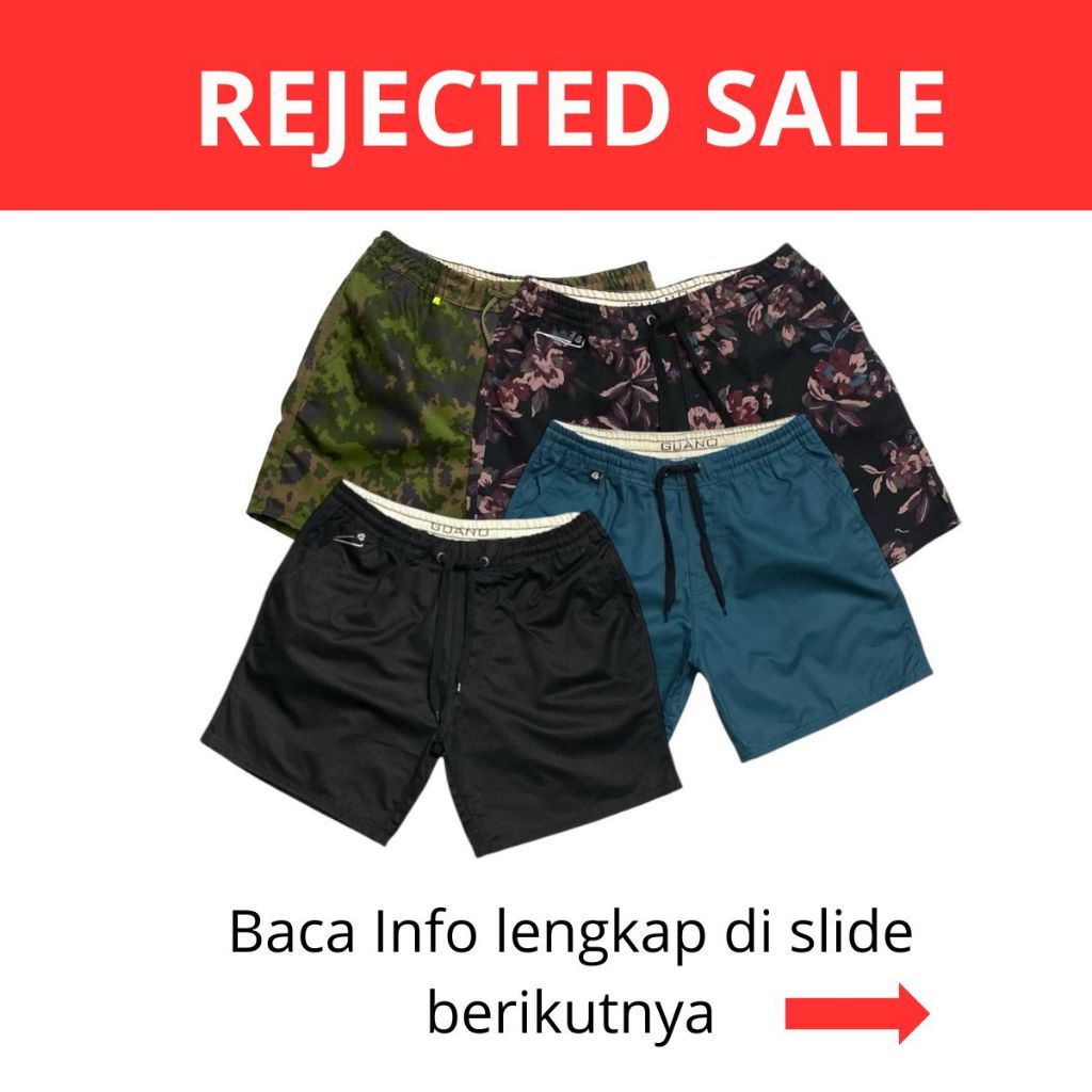 Celana Pendek Premium BOARDSHORT Celana Santai  Celana Pantai unisex Reject cacat Rijek Defect